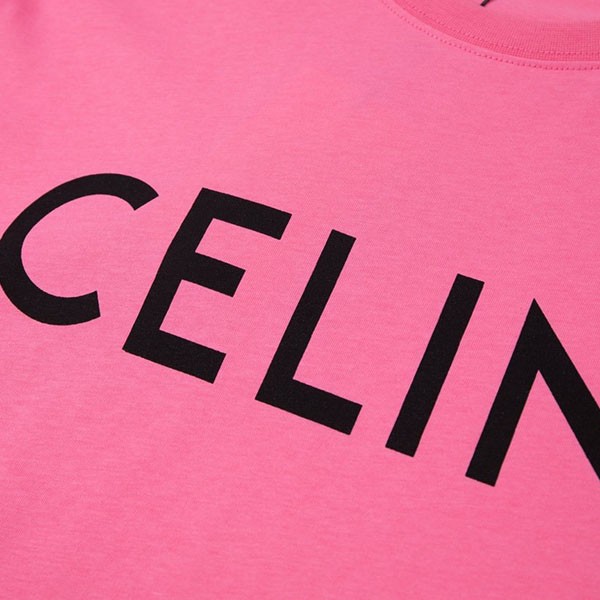 セリーヌ tシャツ 激安 ユニセックス ルーズ ロゴプリント Ceh33343